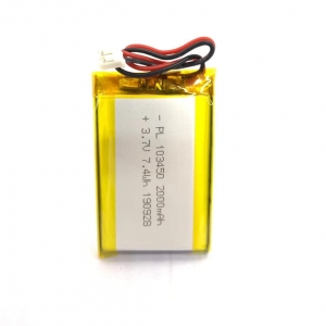 3.7V 2000mAh 103450 lithium polymer battery