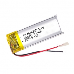 451635 3.7V 200mAh Lithium ion battery with certificate