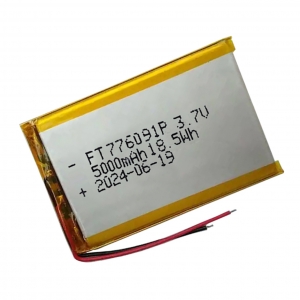 3.7V 5000mAh li-polymer batteries 776091