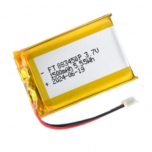 3.7V 1500mAh li-polymer batteries 883450