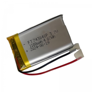 3.7V 1100mAh 743048 lithium polymer battery
