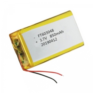 3.7V 850mAh lithium polyme battery 603048