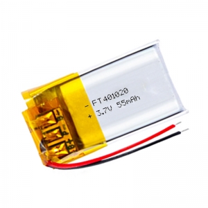 Hot selling 3.7v small lipo battery oem 401020 55mAh