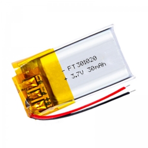 Small lithium polymer battery 301020