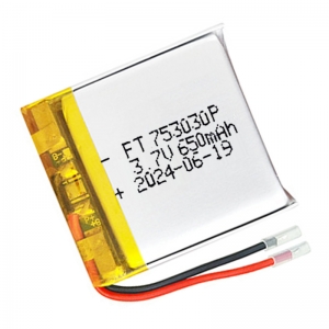 Hot selling 3.7v small lipo battery oem 753030 650mAh
