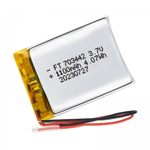 3.7V 1100mAh 703442 lithium polymer battery