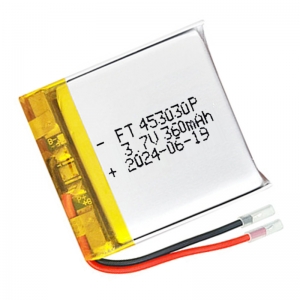 360mAh 3.7V rechargeable recyclable lipo battery 453030