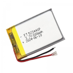 3.7V 800mAh 523448 lithium polymer battery