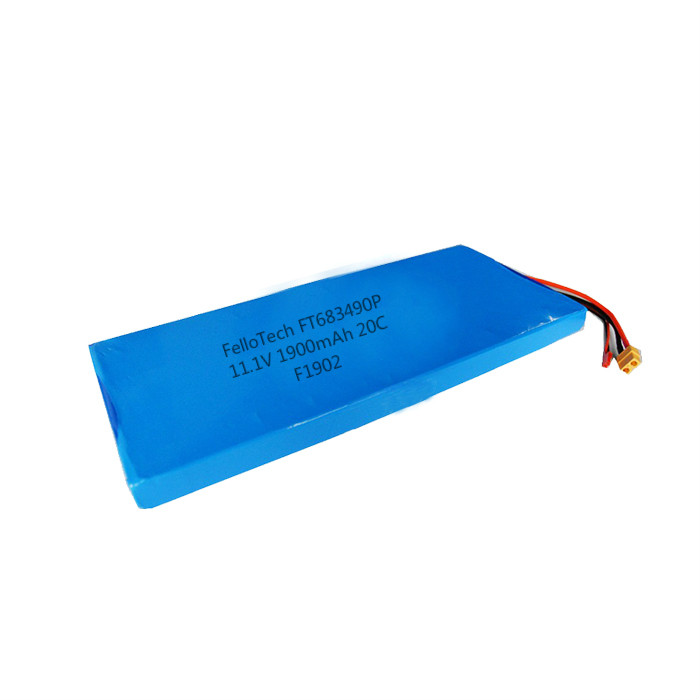 11.1V 1900mAh lipo battery pack FT683490P with 20C high rate discharge for medical drill